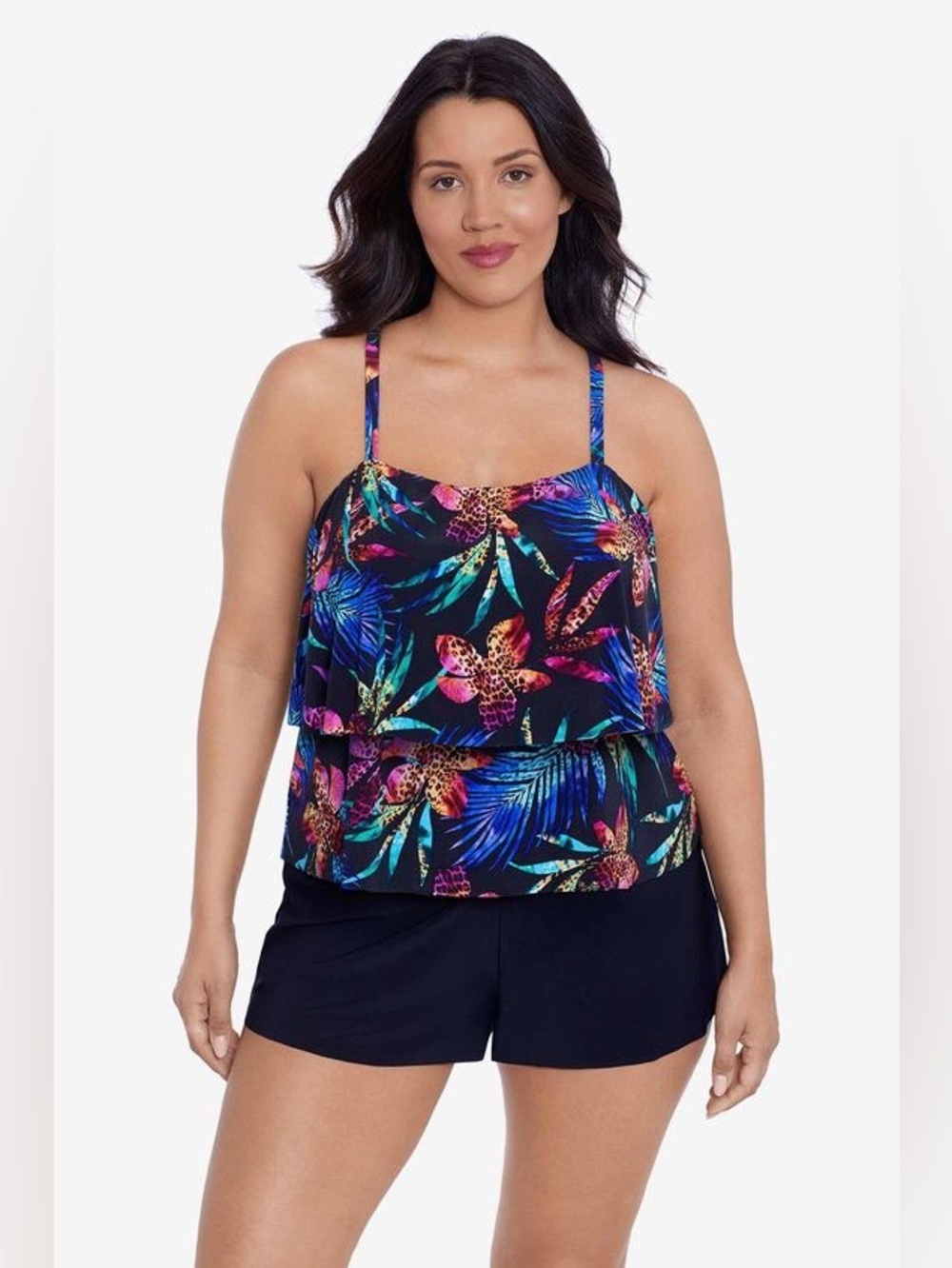 🆕 TRIMSHAPER Roxy 1PC Swim Romper